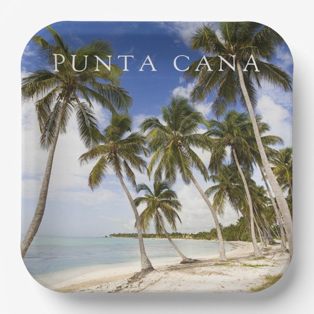 Plato De Papel Playa de Punta Cana | República Dominicana (Anverso)