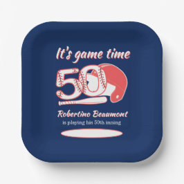 Plato De Papel Playing His 50th Inning Baseball Birthday Party