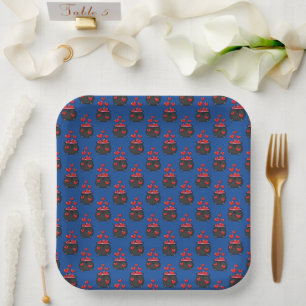 Plato De Papel Poción de amor de corazón