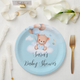 Plato De Papel Podemos Esperar Al Niño Baby Shower
