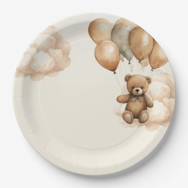 Plato De Papel Podemos Esperar Baby Shower (Anverso)