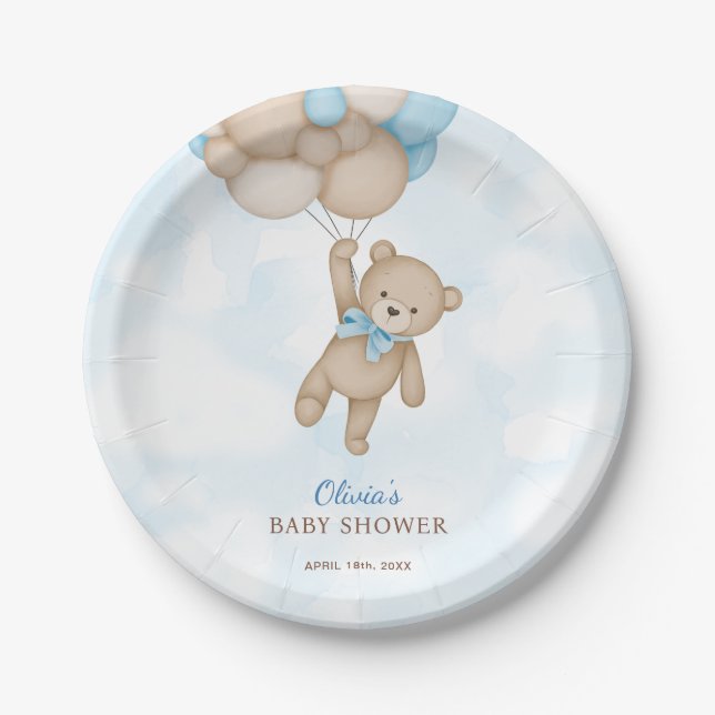 Plato De Papel Podemos Esperar Baby Shower (Anverso)