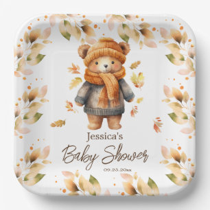 Plato De Papel Podemos Esperar Baby Shower