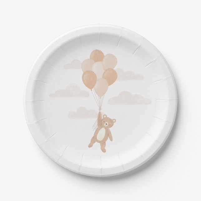 Plato De Papel Podemos Esperar Baby Shower (Anverso)
