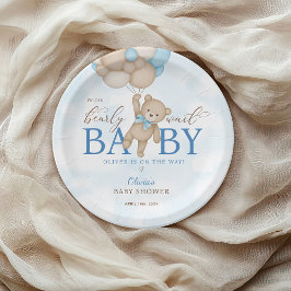 Plato De Papel Podemos Esperar Baby Shower