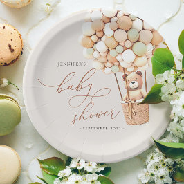 Plato De Papel ¡Podemos Esperar! Placa de papel de Baby Shower