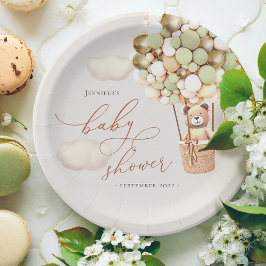 Plato De Papel ¡Podemos Esperar! Placas de papel de Baby Shower