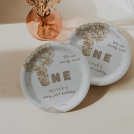 Plato De Papel Podemos esperar temprano a los globos beige el pri