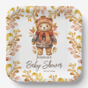 Plato De Papel Podemos pretender esperar salir de Baby Shower
