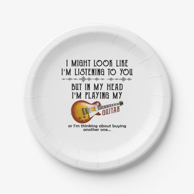 Plato De Papel Podría Parecer Escucharte, Pero En Mi Cabeza (Anverso)