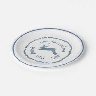 Plato De Papel Poem Bunny Bee Bunnies Bees Baby