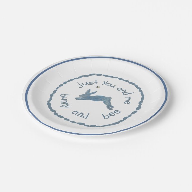 Plato De Papel Poem Bunny Bee Bunnies Bees Baby (Angular)