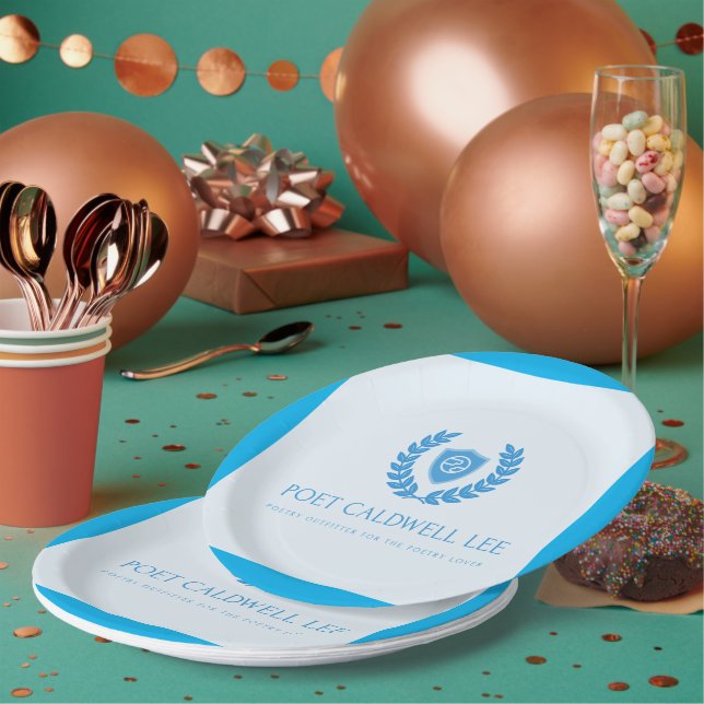 Plato De Papel Poeta Caldwell Lee Fiesta (Multi)