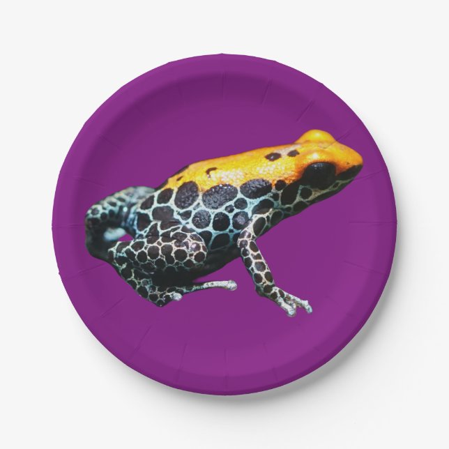 Plato De Papel Poison Dart Frog (Anverso)