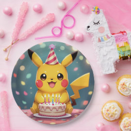 Plato De Papel Pokémon und seine Treue Freunde