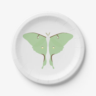 Plato De Papel Polilla de Luna - placas de papel