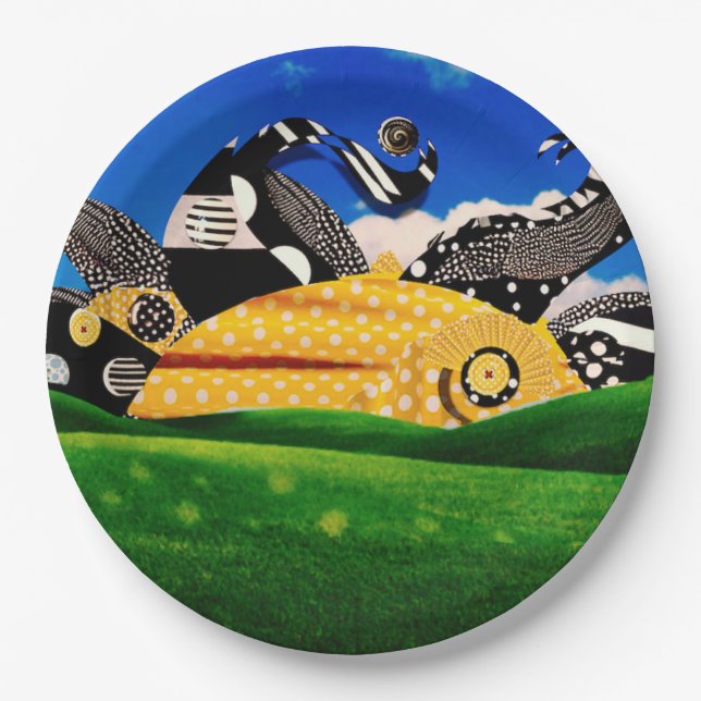 PLATO DE PAPEL ¡POLKA DOT SUN! (Anverso)