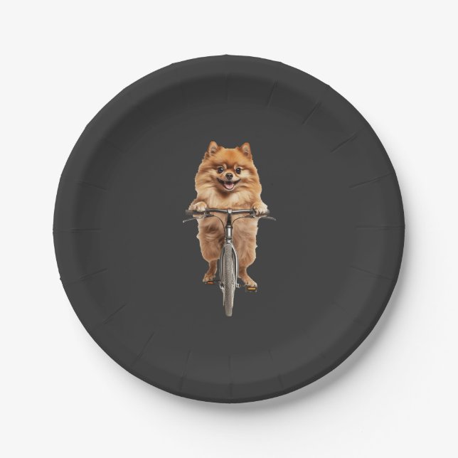 Plato De Papel Pomerania (Anverso)