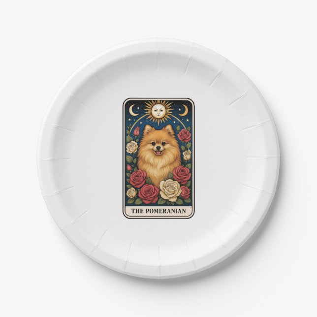 Plato De Papel Pomerania (Anverso)