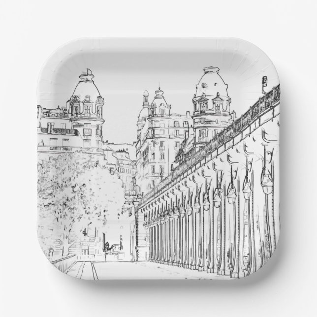 Plato De Papel Pont de Bir-Hakeim - París, Francia (Anverso)