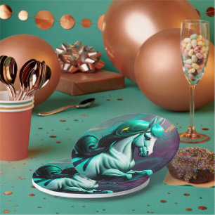 Plato De Papel Pony Espiritual Cute 3D 24