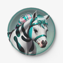 Plato De Papel Pony Espiritual Cute 3D 7
