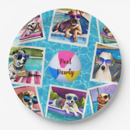Plato De Papel Pool Pawty