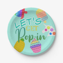 Pop It Bubble Fidget Toy Birthday Gift Tags Favor 