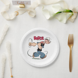 Plato de papel Popeye