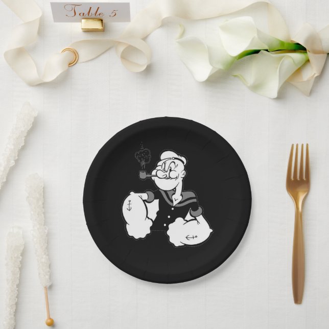 Plato de papel Popeye (Boda)