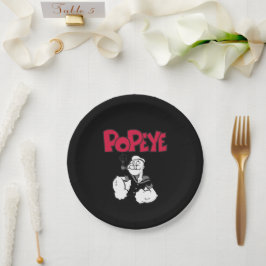 Plato de papel Popeye