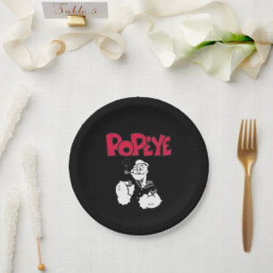 Plato de papel Popeye