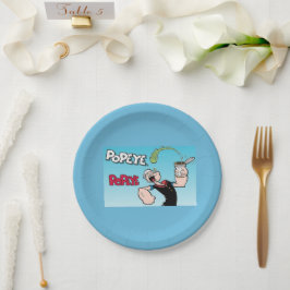 Plato de papel Popeye