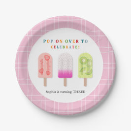 Plato De Papel Popsicle Party