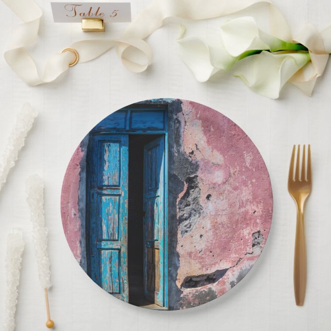 Plato De Papel Por favor, entra (Boda)