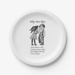 Plato De Papel Por qué votar azul en 2024