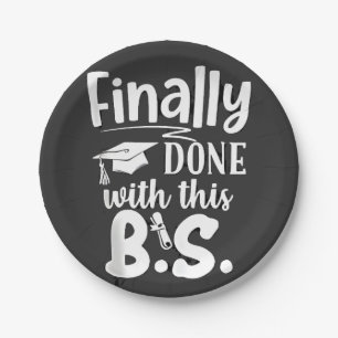 Plato De Papel Por último, con esta graduación de BS Funny 2025