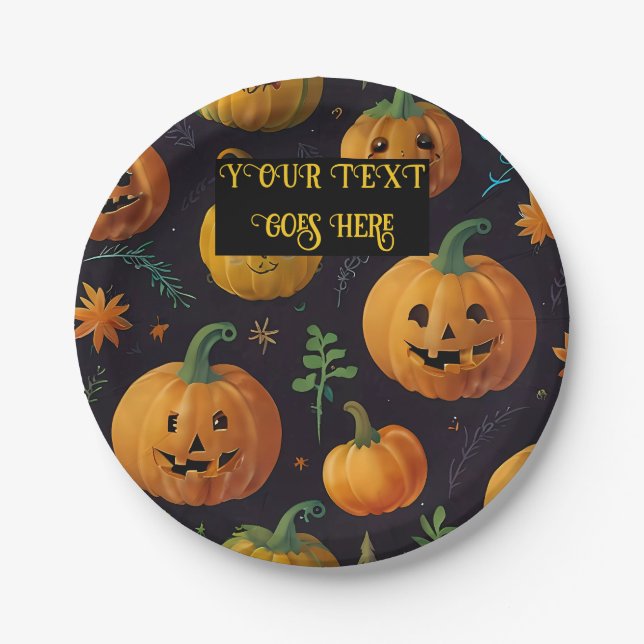 Plato De Papel Portátil de fotos espirales (Anverso)