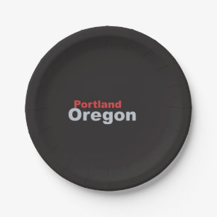Plato De Papel Portland, Placas de papel Oregon