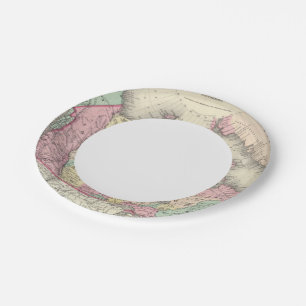 Plato De Papel Posesiones británicas, rusas y danesas
