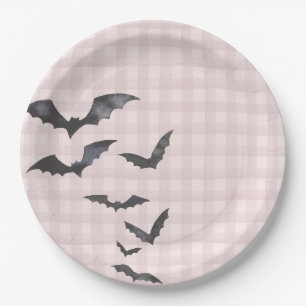 Plato De Papel Postre de cumpleaños fantasma pequeño pastelito ro
