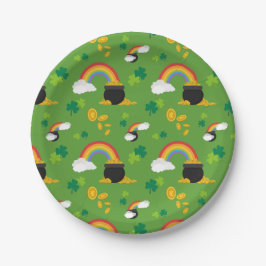 Plato De Papel Pota De Oro