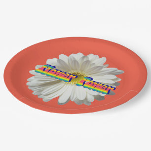 Plato De Papel Potencia de flor 2