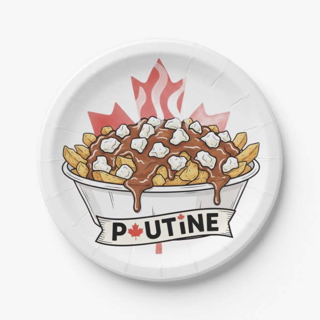 Plato De Papel Poutine (Anverso)