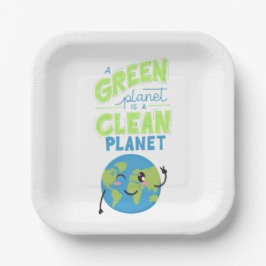 Plato De Papel Powered by Green: Thrive with Nature"