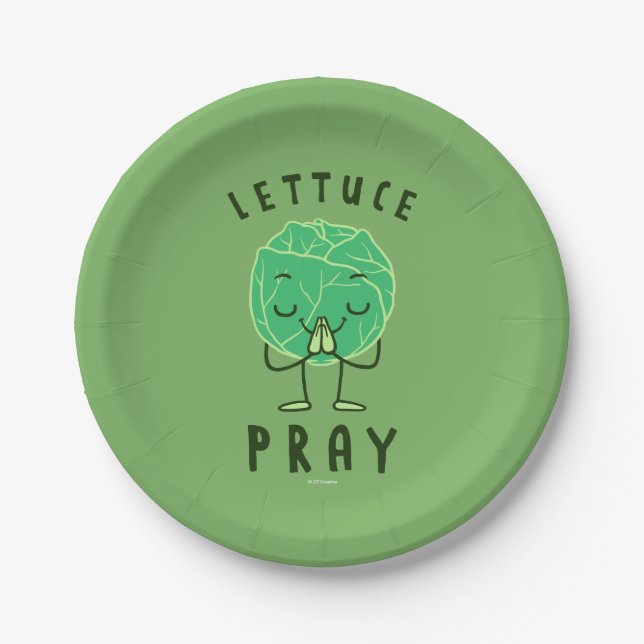 Plato De Papel Pray Lettuce (Anverso)