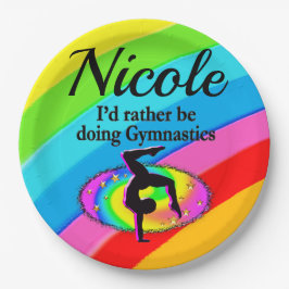 PLATO DE PAPEL PREFERIRÍA ESTAR HACIENDO GIMNASIA TODOS LOS DÍAS