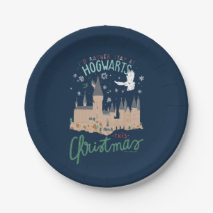 Plato De Papel Prefiero Quedarme En Hogwarts Esta Navidad