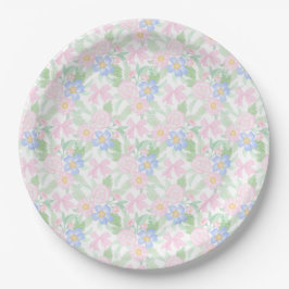 Plato De Papel Preppy Grandmillennial Floral