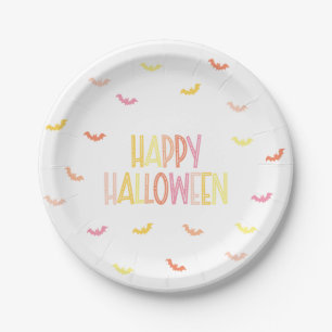 Plato De Papel Preppy Happy Halloween